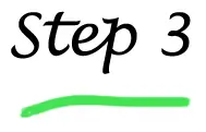 Step three in the process. The phrase 'Step 3'.